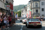 24H Spa: Parade van de deelnemende wagens naar Spa
