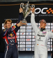 Michael Schumacher en Sebastian Vettel