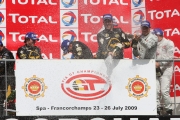 Finish en podium van de 24 Hours of Spa 2009