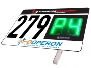 Race Position Display naast het startnummer